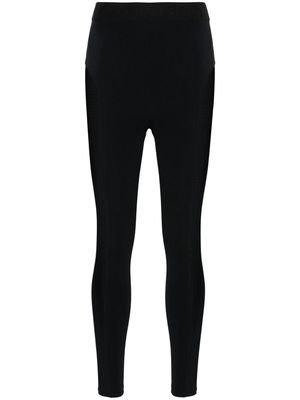 Calvin Klein logo-waistband panelled leggings - Black