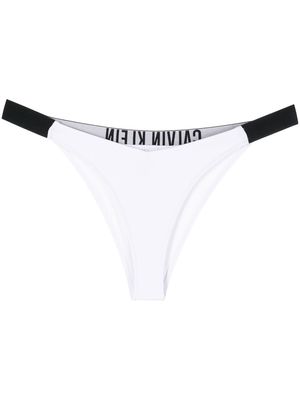 Calvin Klein logowaistband bikini bottoms - White