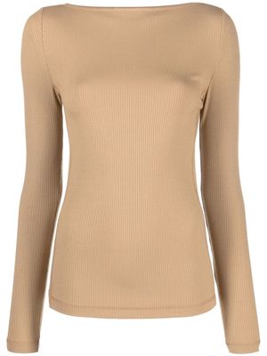 Calvin Klein long-sleeve knit top - Neutrals