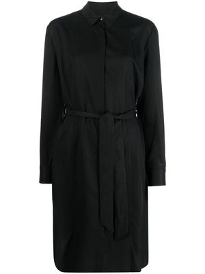 Calvin Klein long-sleeve lyocell shirt dress - Black