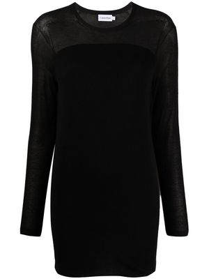 Calvin Klein long-sleeve sweater dress - Black