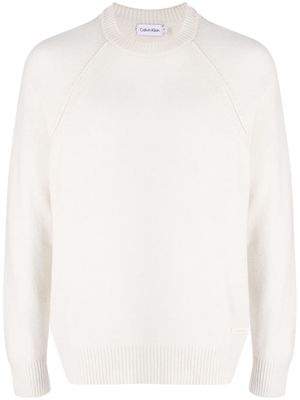 Calvin Klein long-sleeve wool jumper - Neutrals