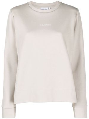 Calvin Klein micro logo cotton sweatshirt - Grey