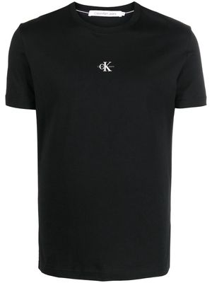 Calvin Klein micro-logo cotton T-shirt - Black
