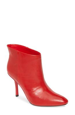 Calvin Klein Mim Bootie in Red Leather