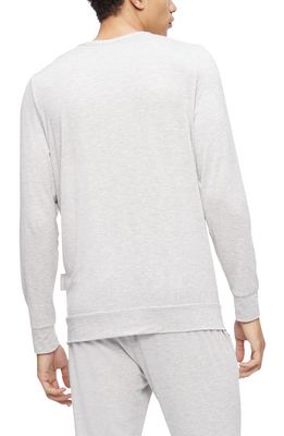 Calvin Klein Modal Blend Crewneck Pajama Sweatshirt in P7A B10 Grey He