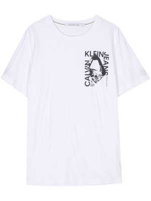 Calvin Klein Modern Metals cotton T-shirt - White