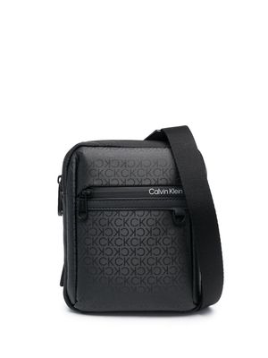 Calvin Klein monogram messenger bag - Black