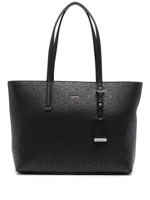 Calvin Klein monogram-print tote bag - Black