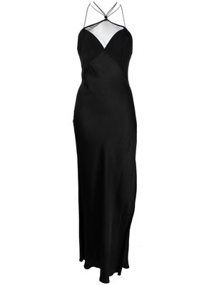 Calvin Klein open-back maxi slip dress - Black