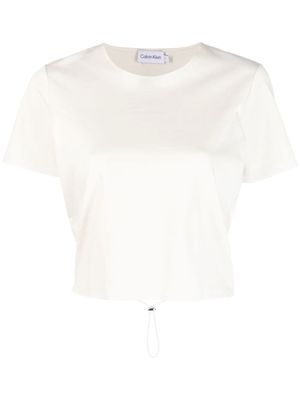 Calvin Klein open-back short-sleeved T-shirt - Neutrals