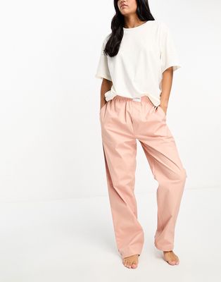 Calvin Klein pajama set in a bag sleep set in baby pink-Multi