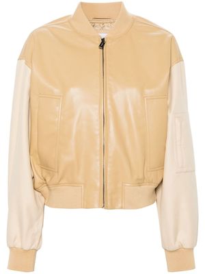 Calvin Klein panelled bomber jacket - Neutrals