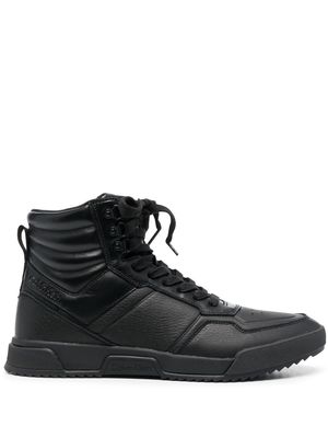 Calvin Klein panelled hi-top sneakers - Black