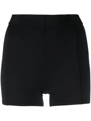 Calvin Klein panelled logo waistband performance shorts - Black