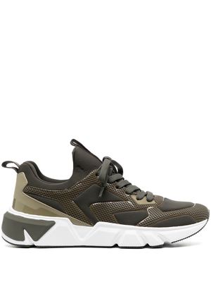 Calvin Klein panelled low-top chunky sneakers - Green