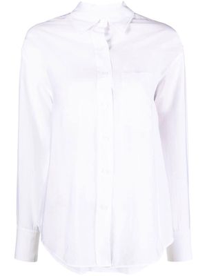 Calvin Klein patch-pocket long-sleeve shirt - White