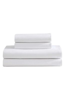 Calvin Klein Pearl Edge 300 Thread Count Sateen Sheet Set in White