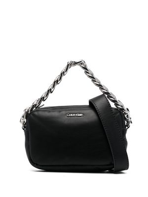 Calvin Klein puffed chain-link bag - Black