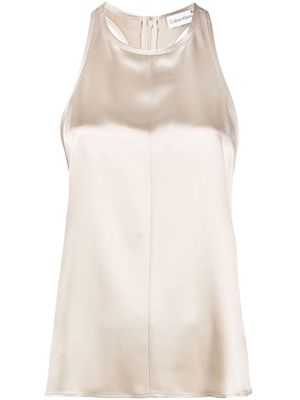 Calvin Klein racerback sleeveless blouse - Neutrals