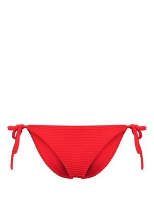Calvin Klein ribbed-knit bikini bottoms - Red