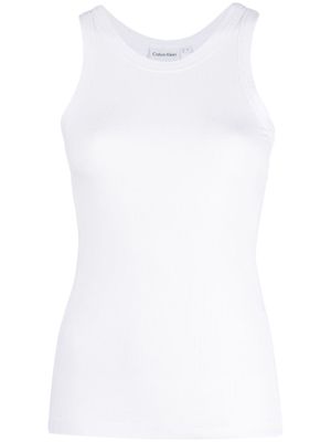 Calvin Klein ribbed-knit tank top - White