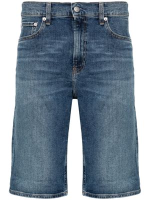 Calvin Klein rolled-cuffs denim shorts - Blue