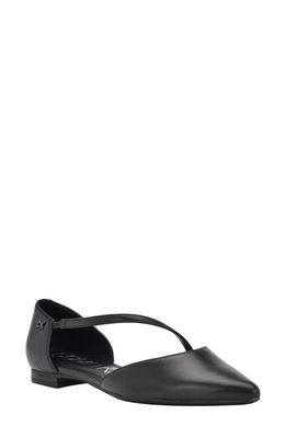 Calvin Klein Sannie d'Orsay Pointed Toe Flat in Black