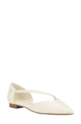 Calvin Klein Sannie d'Orsay Pointed Toe Flat in Ivory