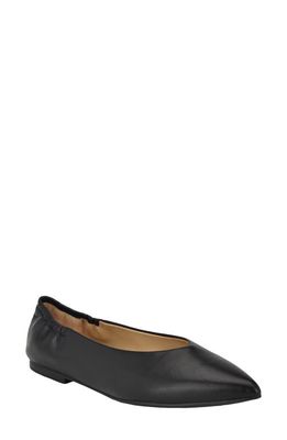 Calvin Klein Saylory Pointed Toe Flat in Black