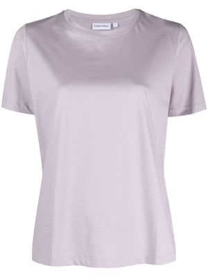 Calvin Klein short-sleeved crew-neck T-shirt - Purple