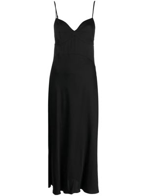Calvin Klein spaghetti-strap long dress - Black