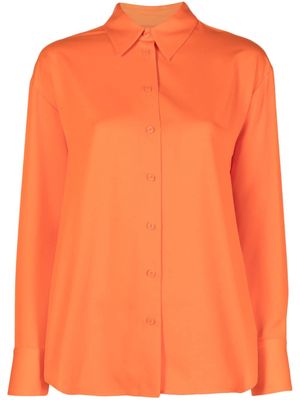 Calvin Klein spread-collar long-sleeve shirt - Orange