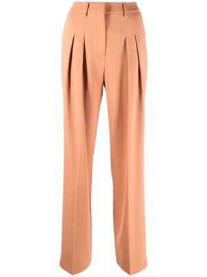 Calvin Klein straight-leg pleated trousers - Orange