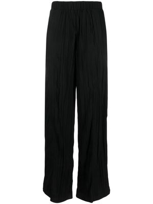 Calvin Klein straight-leg plissé trousers - Black
