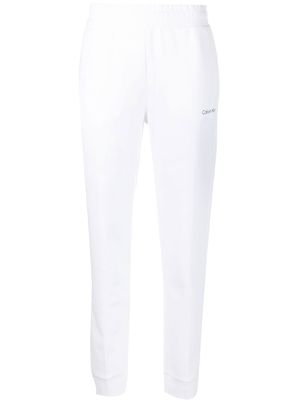 Calvin Klein straight-leg tracksuit bottoms - White