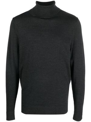 Calvin Klein Superior wool turtleneck jumper - Black