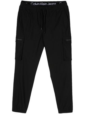 Calvin Klein technical tapered track pants - Black