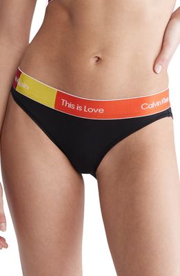 Calvin Klein This is Love Colorblock Hipster Briefs in Ub1 Black