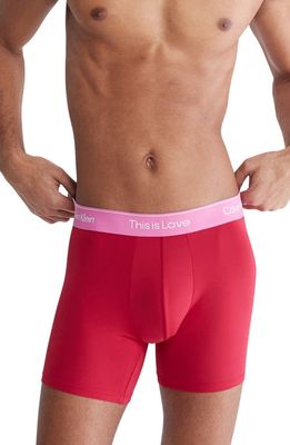 Calvin Klein This Is Love Micro Boxer Briefs in Xbv Persian Red