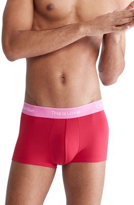 Calvin Klein This Is Love Micro Low Rise Trunks in Xbv Persian Red