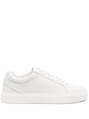 Calvin Klein tonal leather sneakers - White