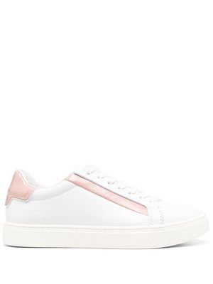 Calvin Klein two-tone low-top trainers - White