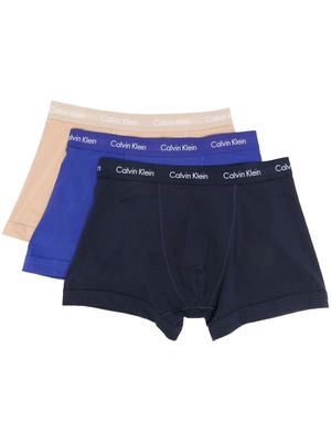 Calvin Klein Underwear 3 pack logo-waistband boxers - Blue