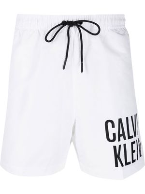 Calvin Klein Underwear logo-print swim shorts - White