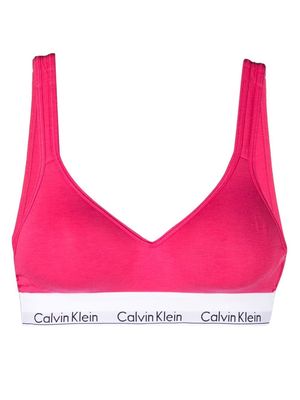 Calvin Klein Underwear logo-underband V-neck bralette - Pink