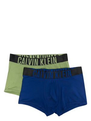 Calvin Klein Underwear logo-waist cotton boxers set - Blue