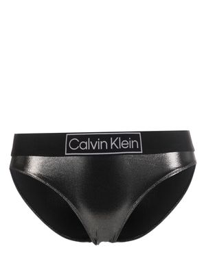 Calvin Klein Underwear metallic-finish bikini bottoms - Grey