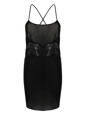 Calvin Klein Underwear panelled sleeveless night dress - Black