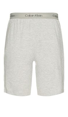 Calvin Klein Underwear Sleep Short in Light Grey